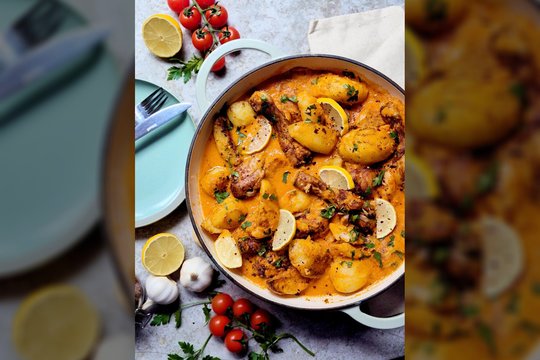 Troškinys su vištiena ir bulvėmis: užtruksite 30 minučių, o skonis bus dieviškas