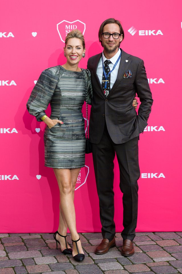 Valdas Petreikis su žmona.<br>V.Skaraičio nuotr.