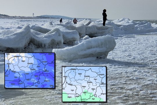 Lietuva pasidalins pusiau: viena šalies pusė tirps, kita – šals