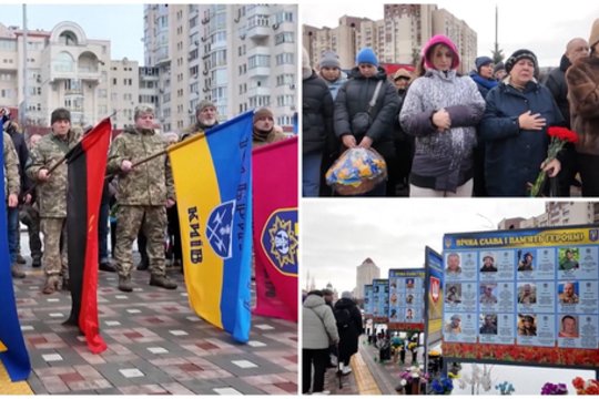 Tūkstančiai žuvusių civilių ir karių: Ukrainoje pagerbiamos karo aukos