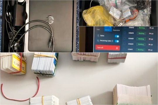 Sostinės kriminalaistai demaskavo dar vieną „SIM box“ fermą – rasta apie 75 000 SIM kortelių