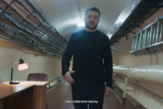V. Zelenskis parodė bunkerį, iš kurio vadovavo atsakui į Rusijos invaziją