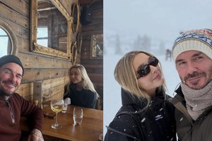 Dviprasmiška D. Beckhamo žinutė iš prabangaus slidinėjimo kurorto kursto aistras: dramoje – ir jauniausia dukra