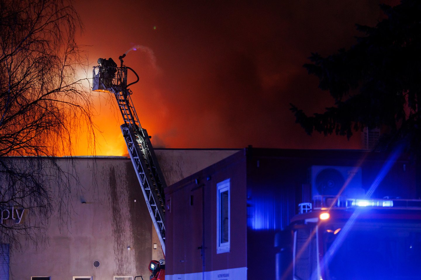 Gaisras Vilniuje.<br> T. Bauro nuotr.