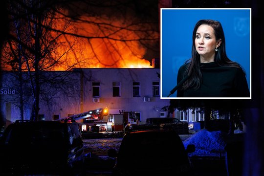 Po didžiulio gaisro Vilniuje – I. Ruginienės atsakymas dėl sabotažo