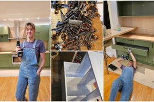 Jauna moteris iš Marijampolės senus baldus pakeičia neatpažįstamai: ir tai kelis kartus pigiau nei pirkti naujus