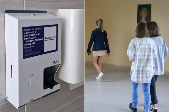 Naujovė Šiaulių rajono mokyklose: mergaitėms – nemokamos menstruacinės higienos priemonės