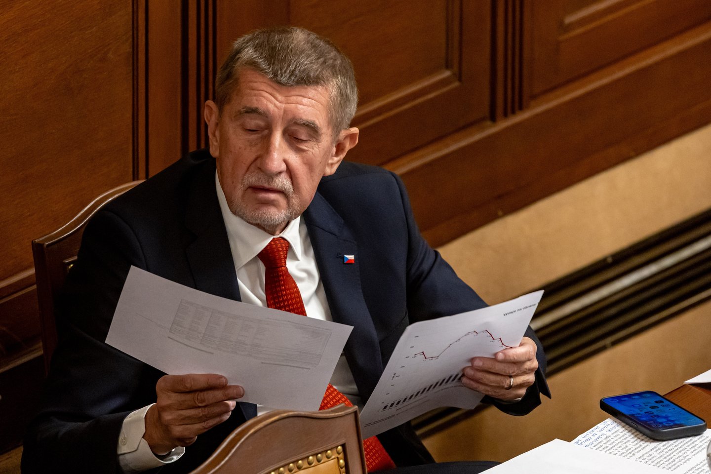 A. Babišas.<br>EPA/ELTA nuotr.