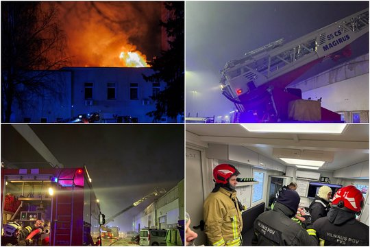 Po didžiulio gaisro Vilniuje – naujausia žinia
