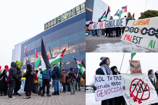 Prieš nacionalinės „Eurovizijos“ finalą Vilniuje – neramumai: vyksta protestas