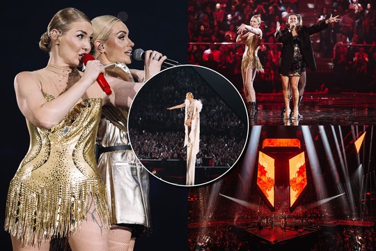 Nugriaudėjo įspūdingiausias Natalijos Bunkės karjeros šou: į sceną nusileido nuo arenos stogo