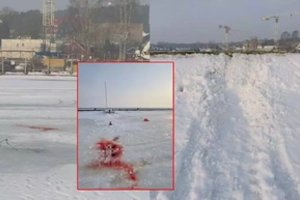 Po tragedijos Nidos uoste – krauju nudažytas ledas