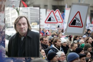 Iš Alvido Tautkaus – riebi kritika protestuojantiems kultūros atstovams: „Baisiausia girdėti“