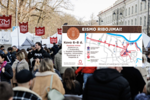 Šį savaitgalį Vilniaus centre – daug eismo ribojimų