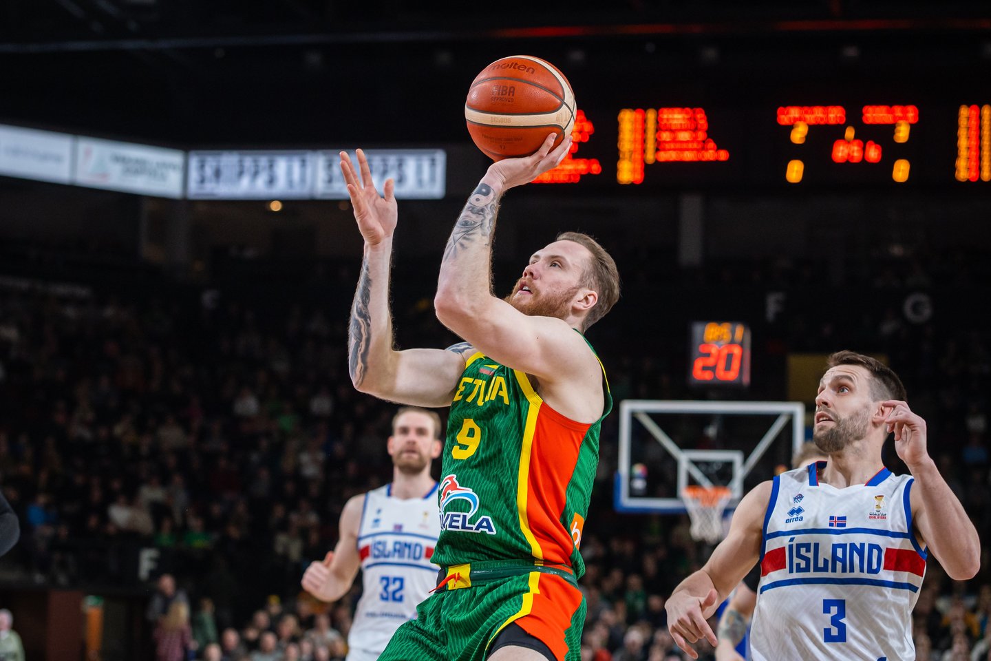 Lietuva-Islandija: Ignas Brazdeikis<br>FIBA nuotr.