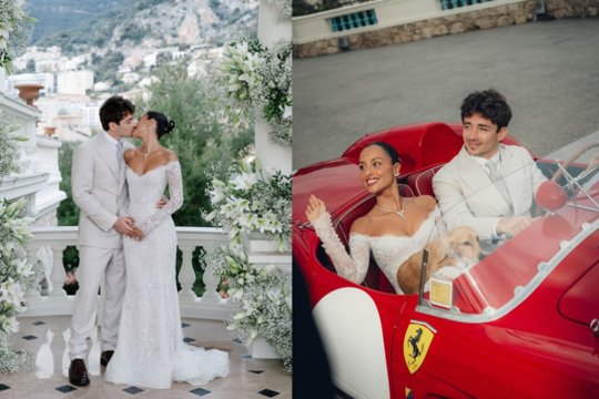 Oficialu: įspūdingos ceremonijos metu vedė „Formulės 1“ žvaigždė Charlesas Leclercas