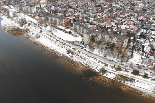 Nemuno krantinė Žemuosiuose Šančiuose pasitinka pokyčius: pradedami paruošiamieji darbai