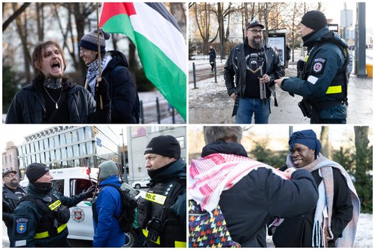 Vilniuje – protestas prieš JAV ir Izraelio veiksmus Artimuosiuose Rytuose