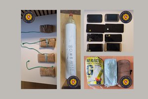 Per parą trijuose kalėjimuose bandyta permesti draudžiamus daiktus – rasti 35 mobiliojo ryšio telefonai