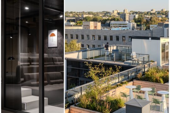 Naujamiestyje įrengtas interjeras išlaikė rajono industrinį charakterį