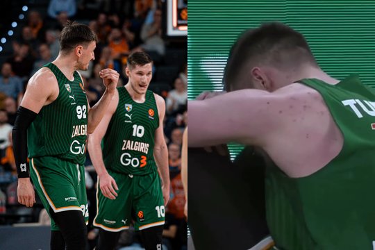 Liūdnas „Žalgirio“ vakaras Ispanijoje: pralaimėjimą dar labiau aptemdė Ą. Tubelio trauma