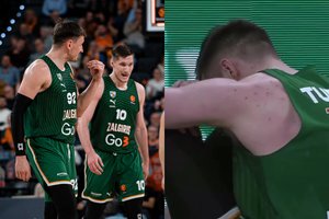 Liūdnas „Žalgirio“ vakaras Ispanijoje: pralaimėjimą dar labiau aptemdė Ą. Tubelio trauma
