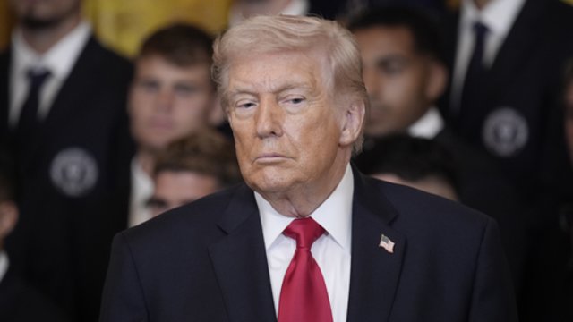 D. Trumpas atsakė, kokio klausimo imsis spręsti po karo su Iranu