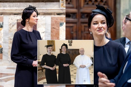 Susitikime su popiežiumi akys krypo ne tik į elegantišką I. Ruginienės įvaizdį: parodė žavingą dukrą