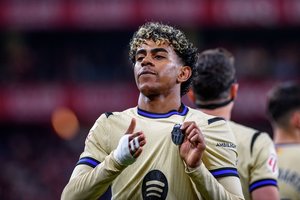 Fantastiškas L. Yamalio įvartis padovanojo pergalę „Barcelona“ ekipai