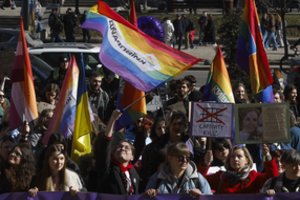 Kyjive įvyko Moters dienos eitynės