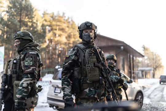 Savaitgalį tūkstančiai Vilniaus šaulių dalyvavo pratybose