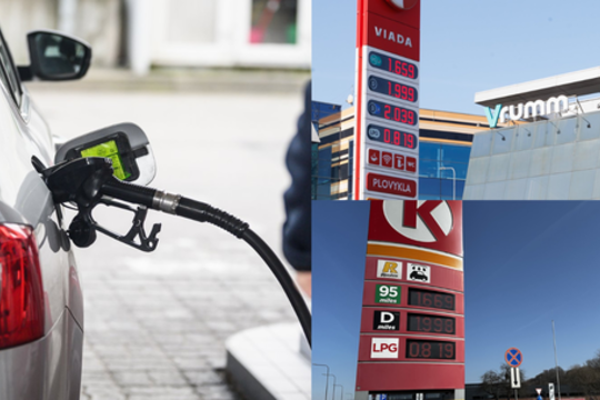 Degalinių švieslentėse – seniai nematyti skaičiai: „Mes tuoj šausime į kosmosą“