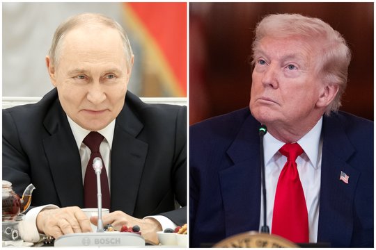 Karas Ukrainoje. Po D. Trumpo ir V. Putino pokalbio – Kremliaus žinia