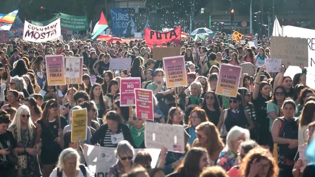 Darbo valandų ilginimas, atlyginimas užsienio valiuta: dėl tokios reformos įsiutusios argentinietės išėjo į gatves