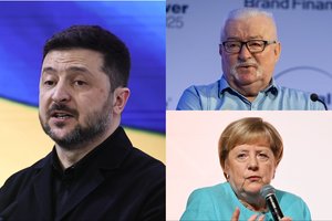 V. Zelenskis, A. Merkel ir L. Walęsa – pirmieji Europos ordino už nuopelnus laureatai