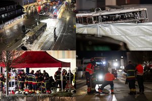 Tragedija Šveicarijoje: per gaisrą autobuse žuvo šeši žmonės