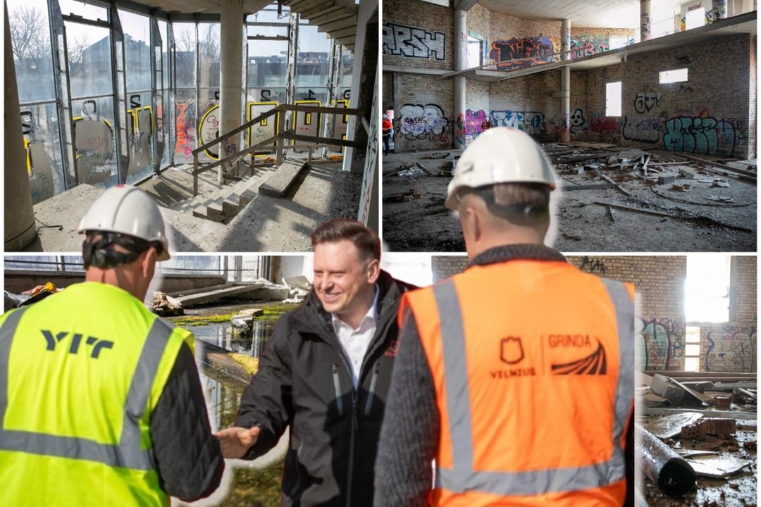 V. Benkunsko iniciatyva buvo pravertos Maskvos namų durys ir pirmą kartą parodyta, kaip iš vidaus atrodo iki šiol neužbaigtas pastatas.<br>O. Gurevičiaus/ELTA nuotr.