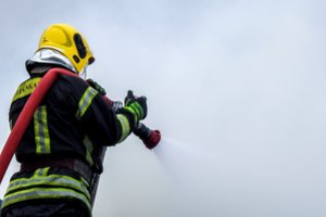 Didelis gaisras nusiaubė garažą Klaipėdos r.: viduje viskas sudegė, žuvo du šunys