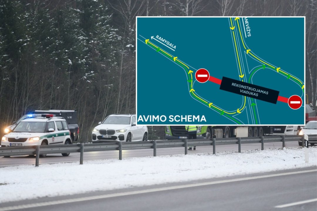 Virš A2 kelio bus atnaujinamas viadukas: praneša apie eismo ribojimus