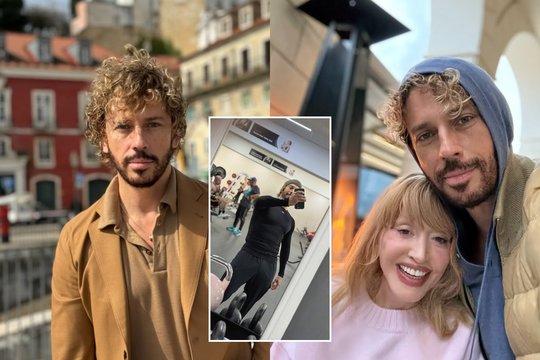 Sporto salėje pasirodęs M. Galkinas pakerėjo gerbėjus: pademonstravo įspūdingą figūrą