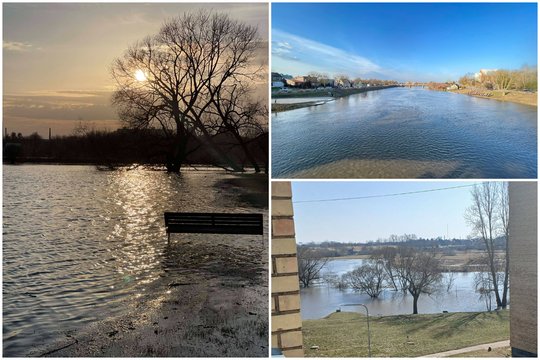 Aliarmas Kėdainių r.: dėl sparčiai kylančio Nevėžio vandens lygio – įspėjimas