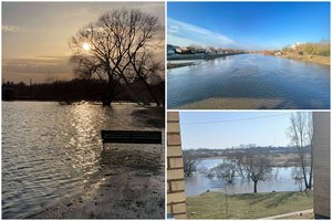 Aliarmas Kėdainių r.: dėl sparčiai kylančio Nevėžio vandens lygio – įspėjimas