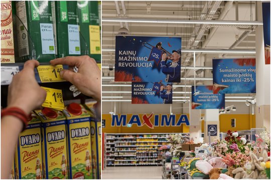 „Maxima“ atskleidė, kiek sumažėjo įvairių maisto prekių įprastos kainos ir kas pigo labiausiai