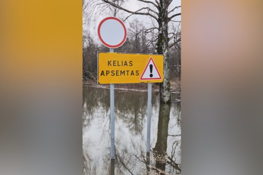 Aplink – vien vanduo: užfiksavo, kokia situacija Šilutėje