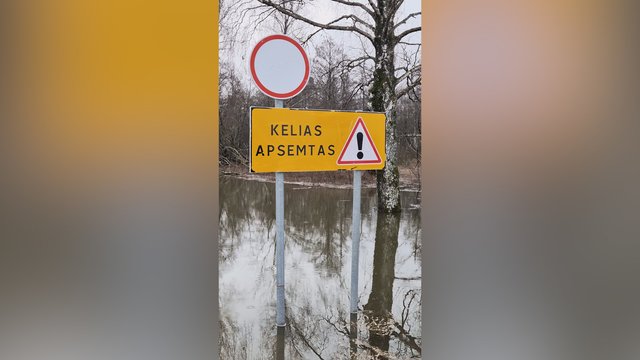 Aplink – vien vanduo: užfiksavo, kokia situacija Šilutėje