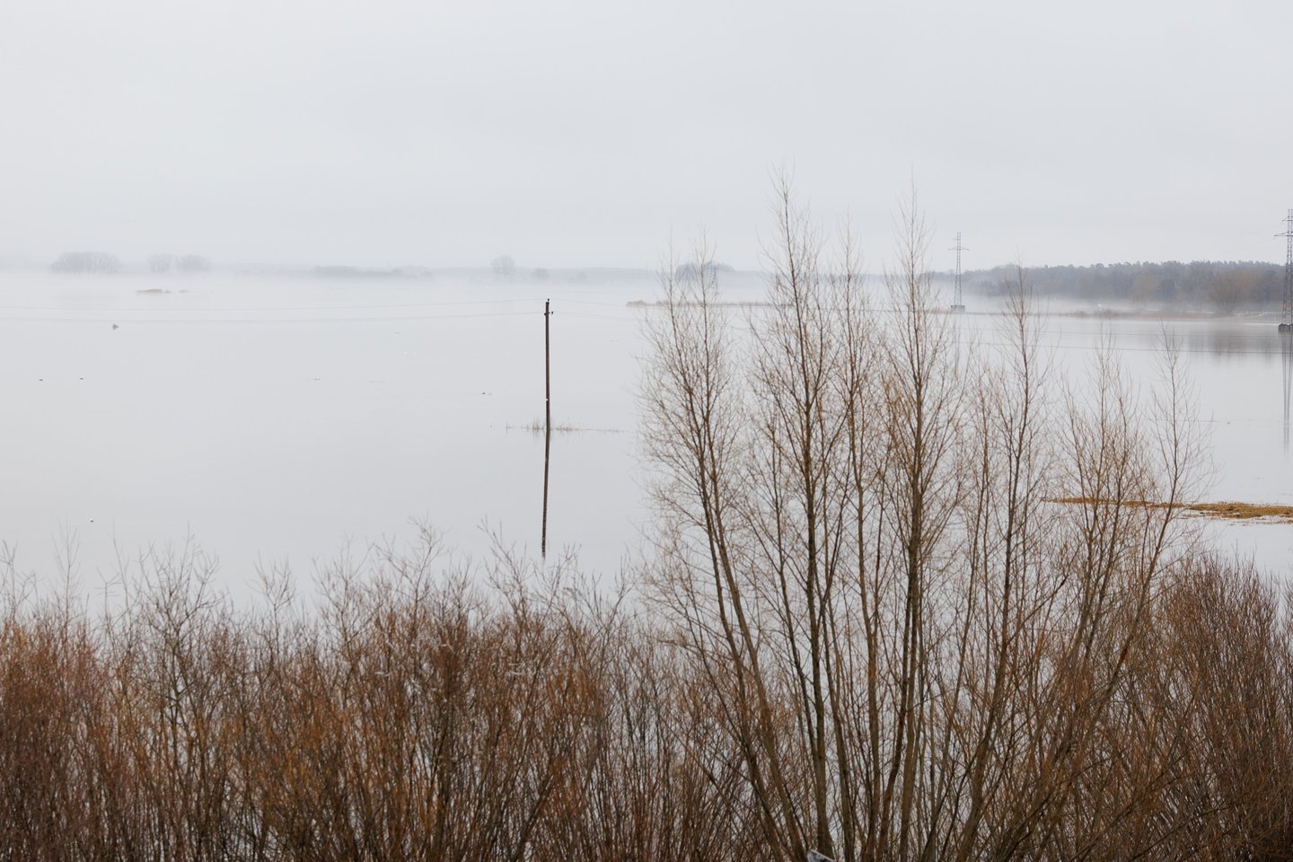 Potvynis Šilutės rajone.<br> T. Bauro nuotr.