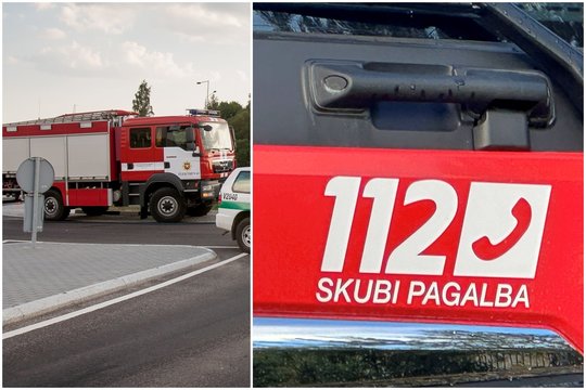 Elektrėnų ugniagesiai gelbėjo į bėdą statybvietėje patekusį vyrą