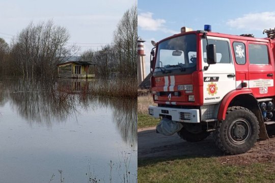 Gyventojų turtas – po vandeniu: gelbėtojai skubėjo į pagalbą