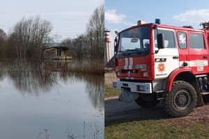 Gyventojų turtas – po vandeniu: gelbėtojai skubėjo į pagalbą