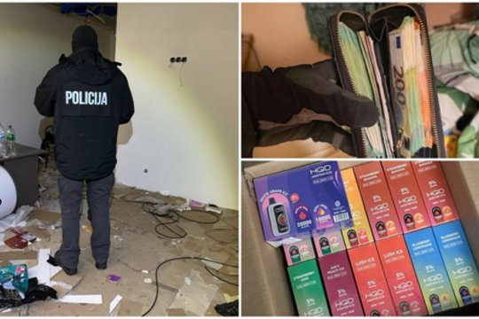 Išsiaiškinta stambi nelegali prekyba akcizinėmis prekėmis: suma siekia beveik 3 mln. eurų